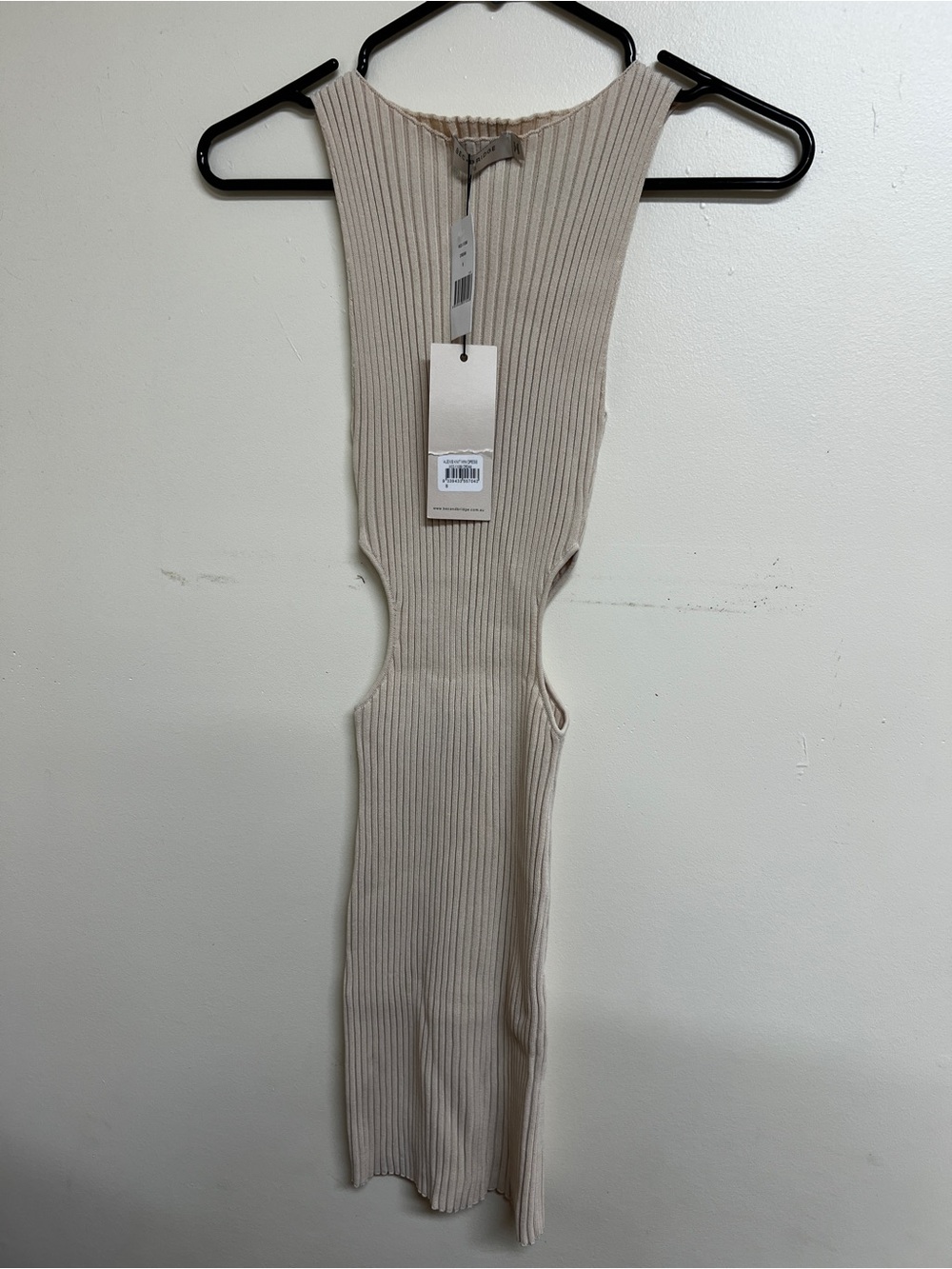 BEC + BRIDGE Alexis Knit Mini Dress Cream Size Small NWT - Picture 3 of 6
